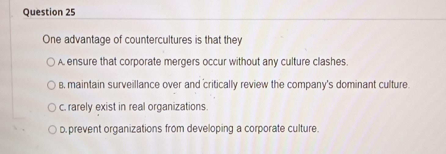 q24 and q25 Question 24 Which of the following
