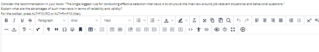 Consider the recommendation in your book: "The