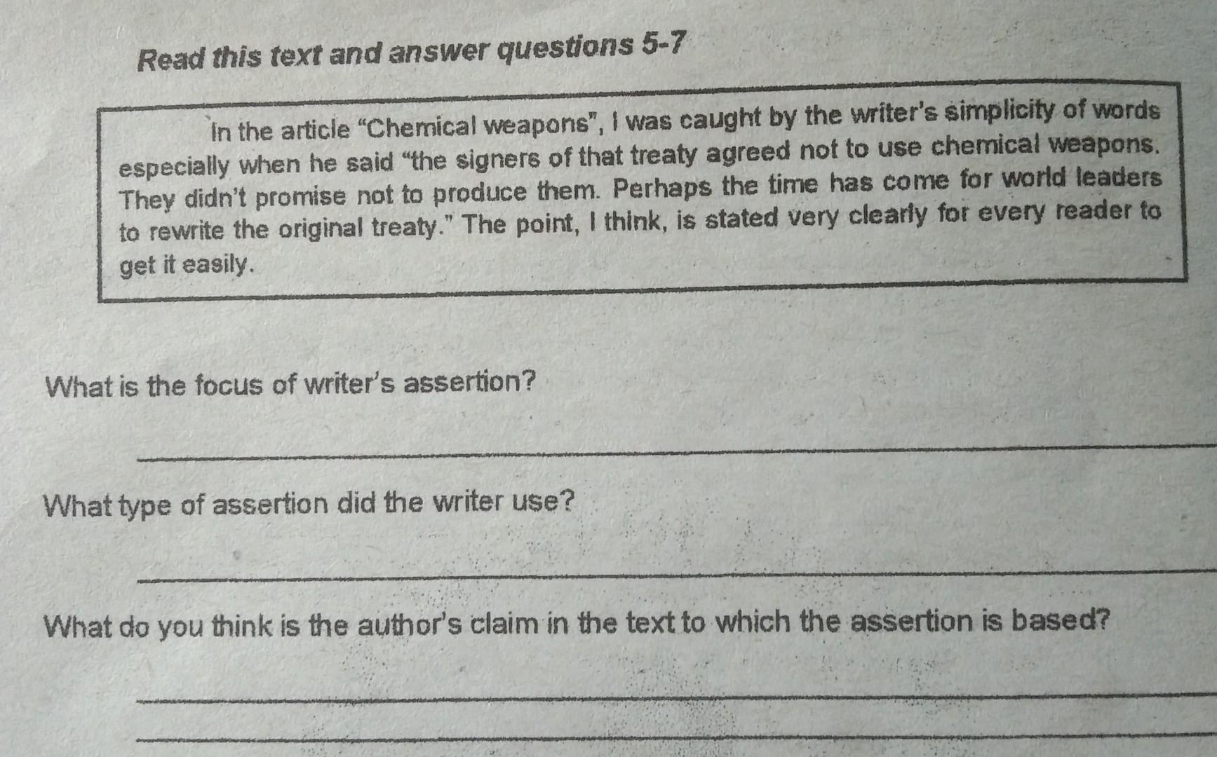 please answer correctly (topic is assertions)