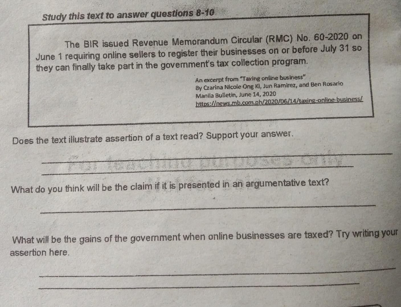 please answer correctly (topic is assertions)