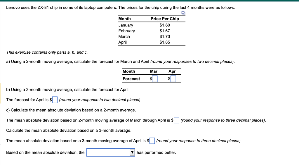 This exercise contains only parts a,b, and c. a)