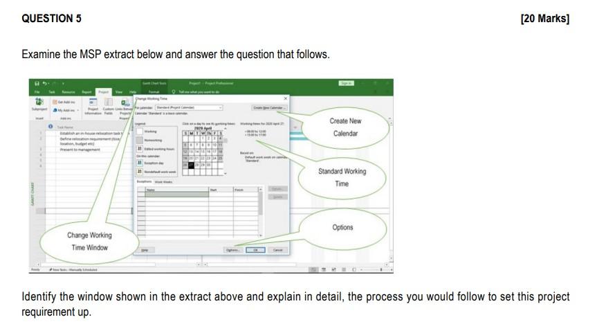 Examine the MSP extract below and answer the