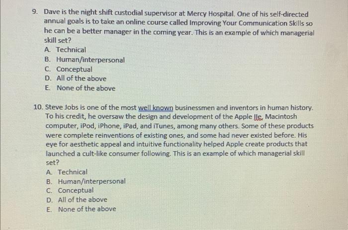 5. Ed, a manager at a chicken processing plant,