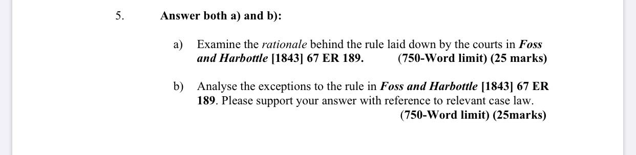Answer both a) and b): a) Examine the rationale