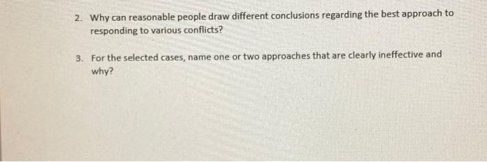 Case: Choosing Your Approach to resolving