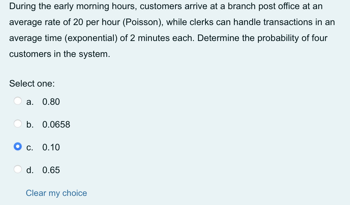 During the early morning hours, customers arrive