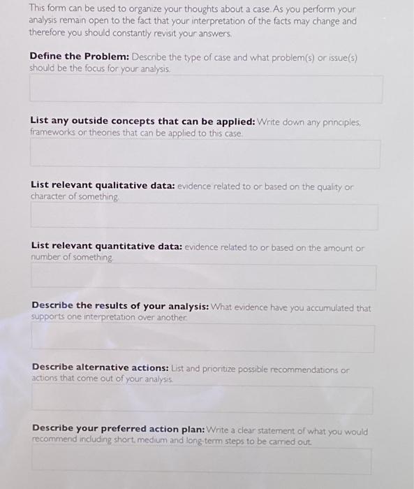 The cases are in the textbook; "introduction to