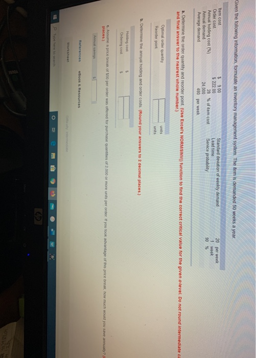 Given the following formation, formulate an