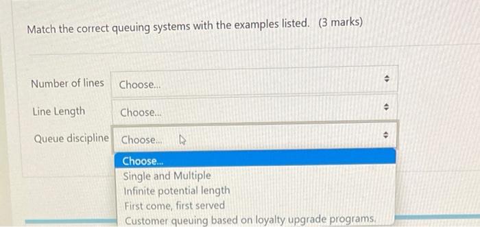 we have to choose from the following given below