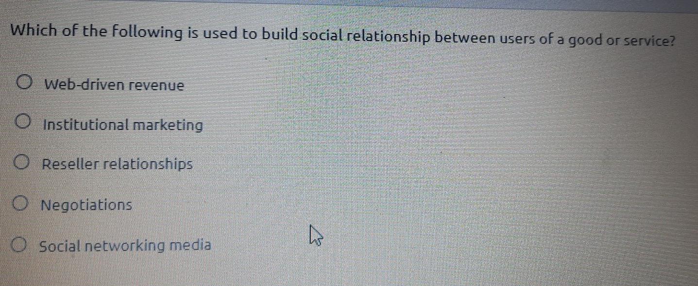 Which of the following is used to build social