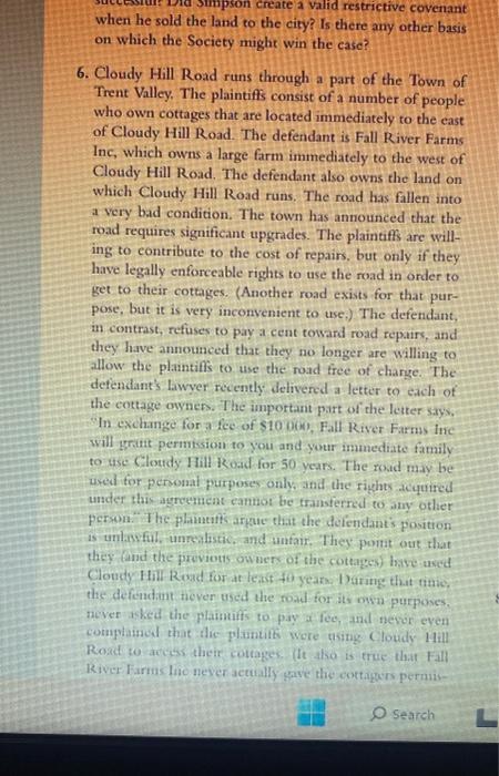 case is in 2 pics case 6 when he sold the land to