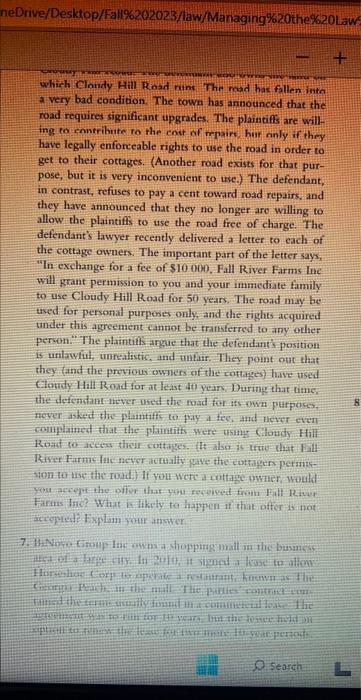 case is in 2 pics case 6 when he sold the land to