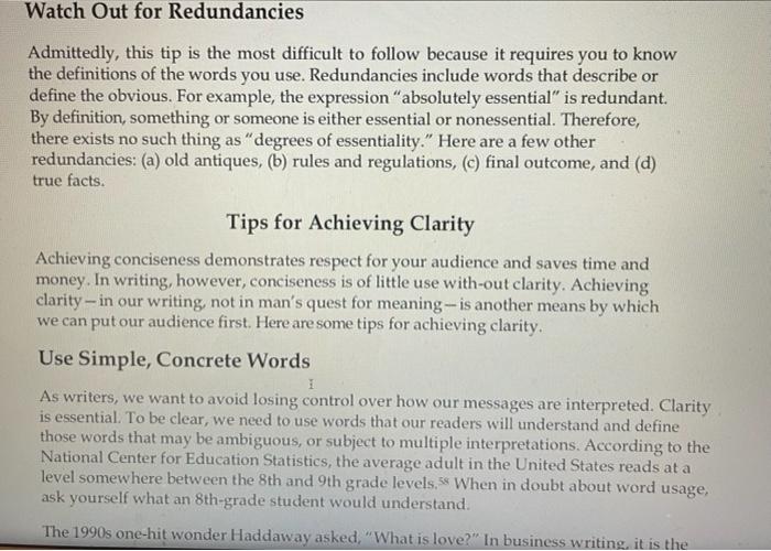 Assignment Read chapter 3 then consider the