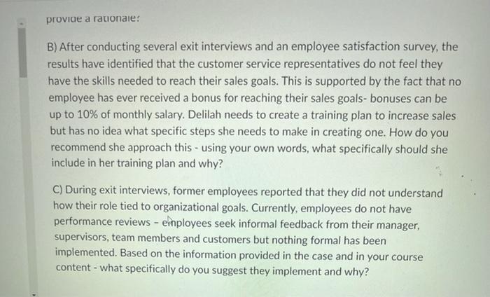 Please ensure you read the case carefully and