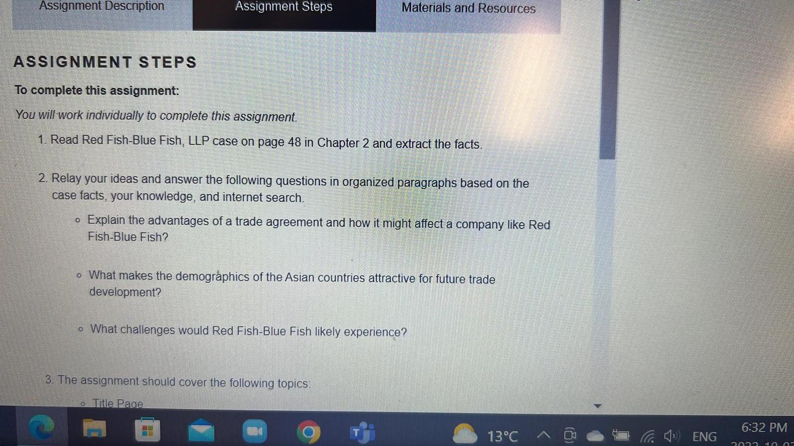 ASSIGNMENT STEPS To complete this assignment: You