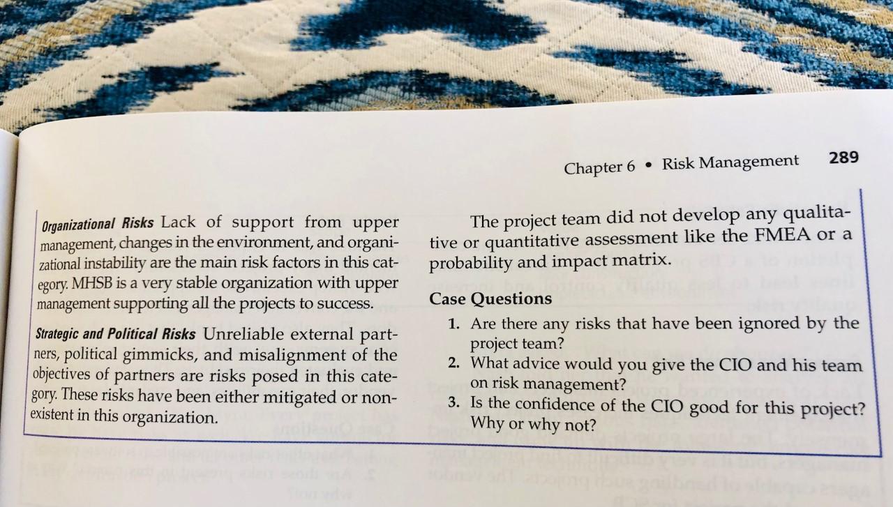 1. Are there any risks that have been ignored by