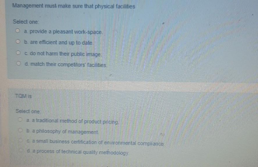 Management must make sure that physical