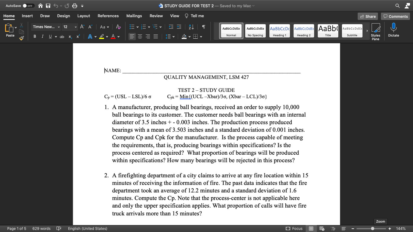 Workout problems please show work! AutoSave OFF W