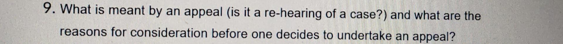 This is a discussion of law subject. 9. What is
