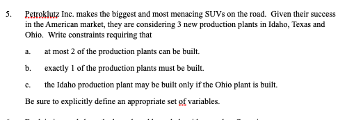 5. Petroklutz Inc, makes the biggest and most