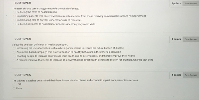 answer all questions QUESTION 25 1 points Save