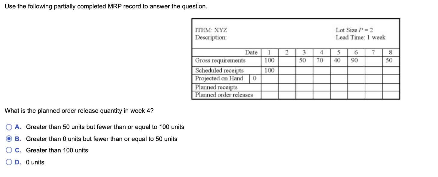 The answer is not B, please help Use the