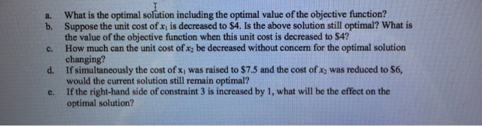 3. Consider the following linear program: MIN 6x1