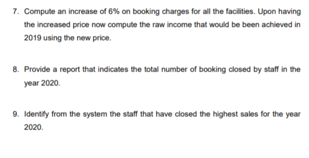 I would to ask about the Part C: SQL Report