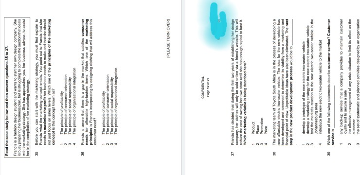 Read the case study below and then answer