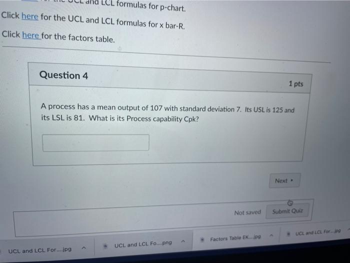 CL formulas for p-chart. Click here for the UCL