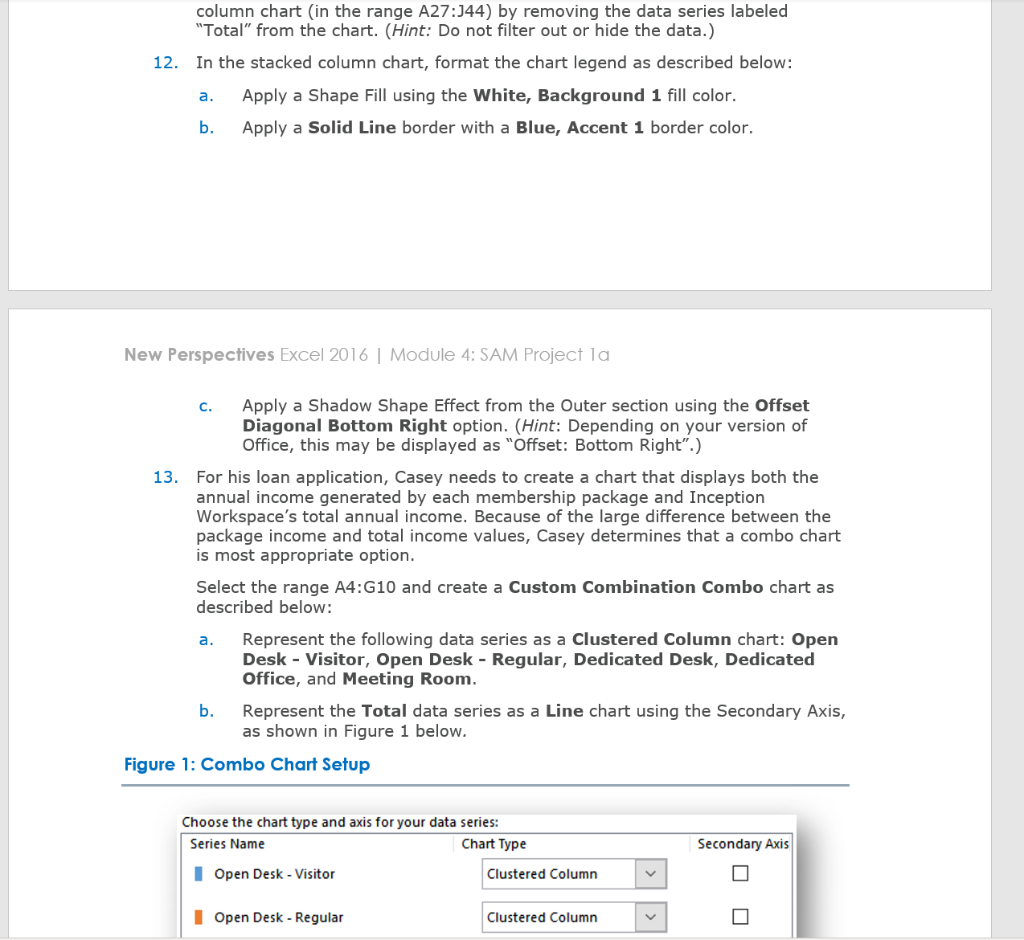 column chart in the range A27:344) by removing