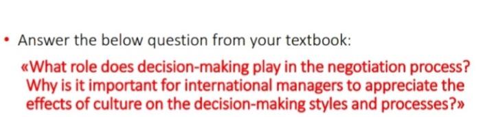 Answer the below question from your textbook: