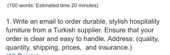 can you please solve this (150 words: Estimated