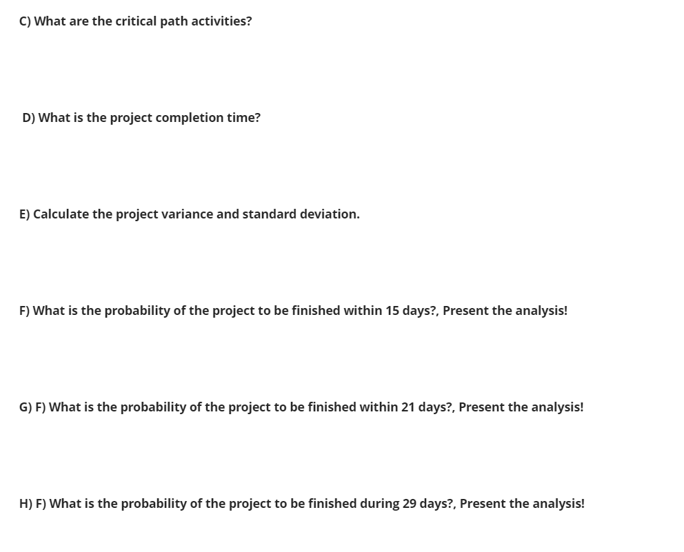 Question 4) Consider the network described in the