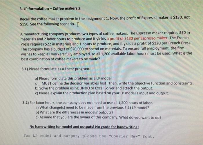 please show the details Recall the coffee maker