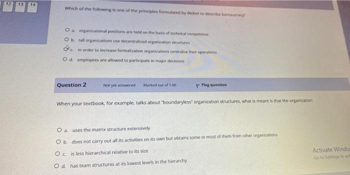 12 13 14 Which of the following is one of the