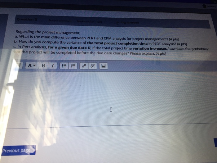 Can someone explain part A? Regarding the project