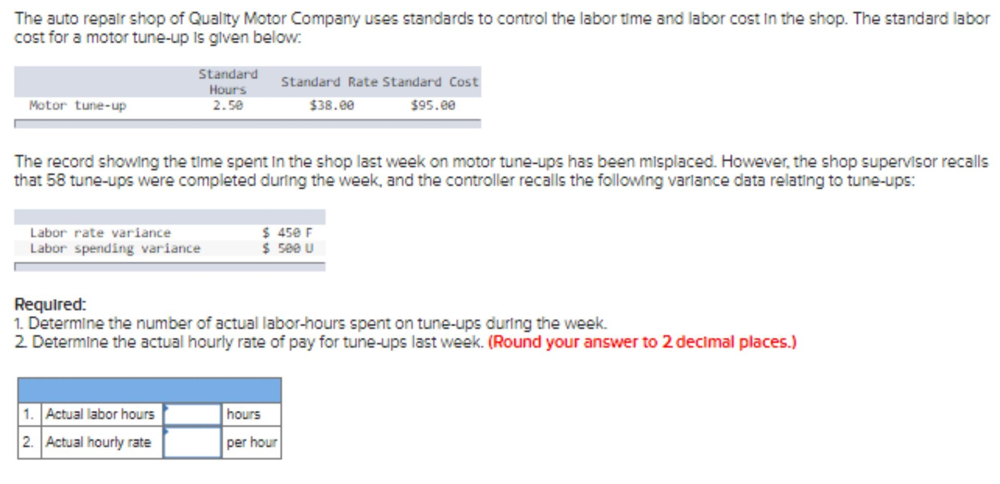 The auto repair shop of Quality Motor Company