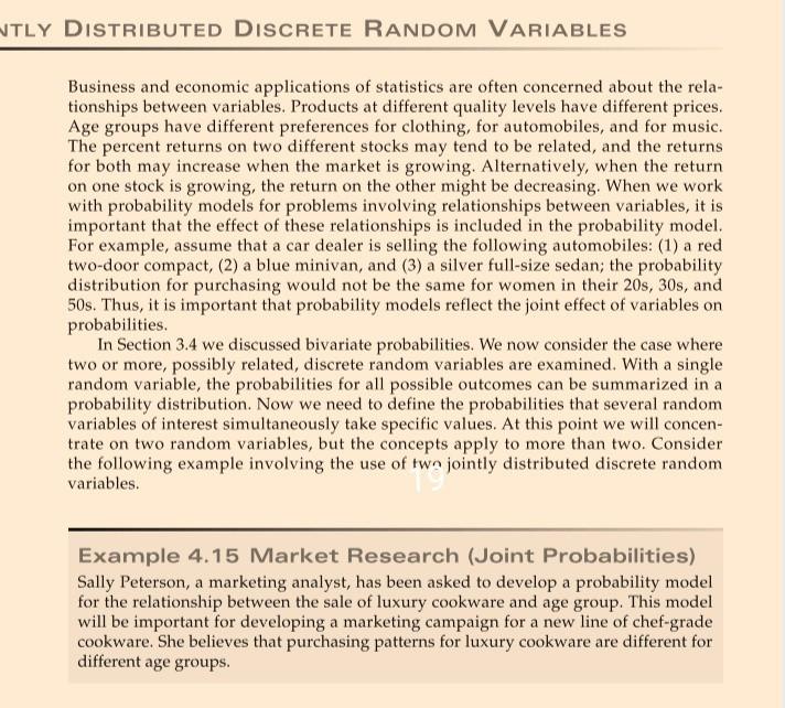 t NTLY DISTRIBUTED DISCRETE RANDOM VARIABLES