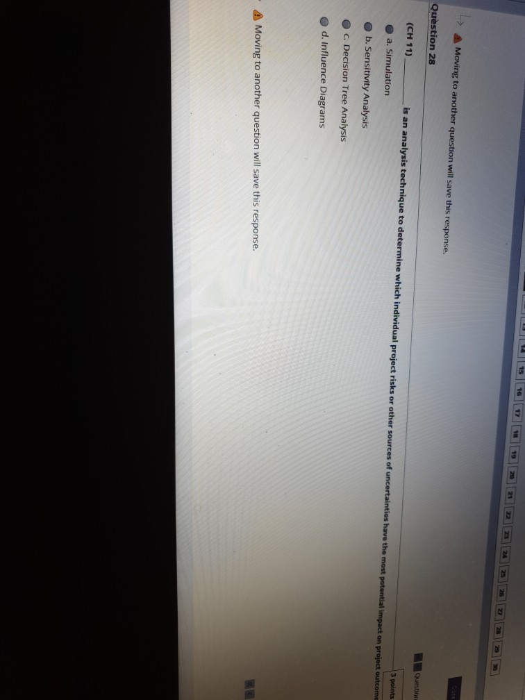 A Moving to another question will save this