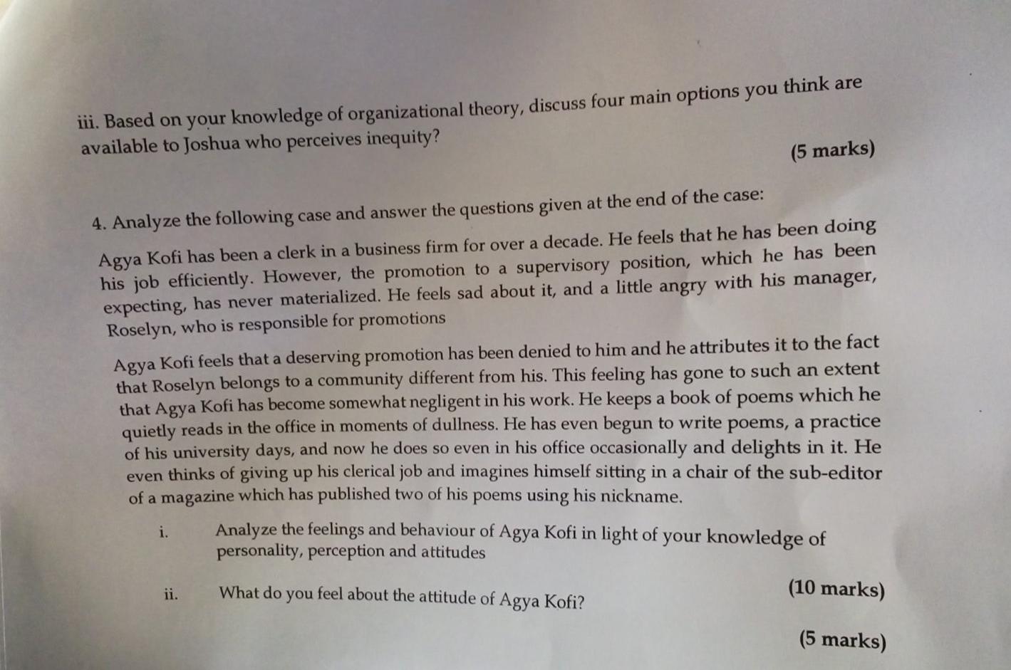 SECTION B: ANSWER ANY TWO QUESTIONS FROM THIS