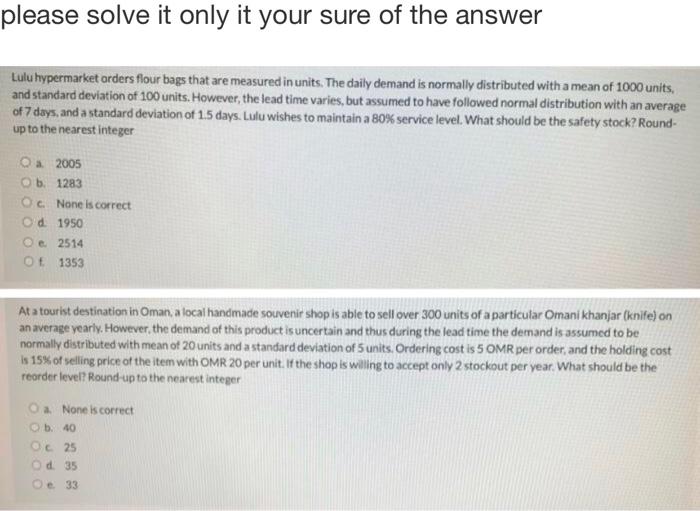 please solve it only it your sure of the answer