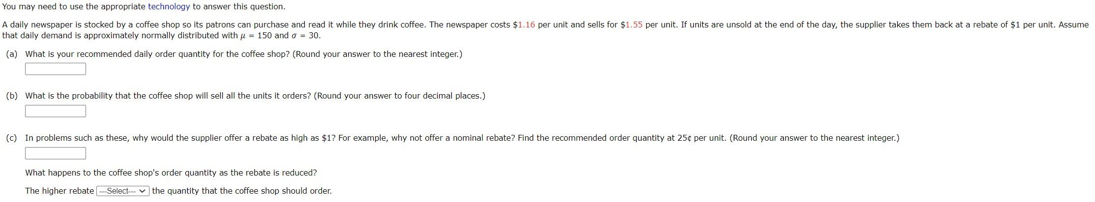 hat daily demand is approximately normally