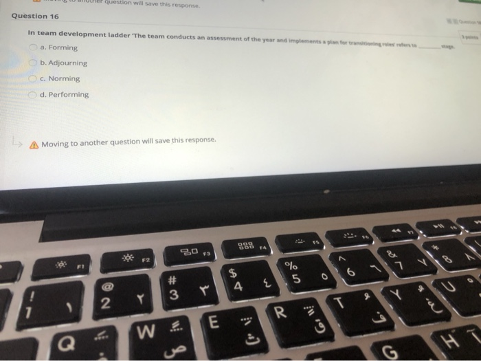 question will save this response Question 16 In