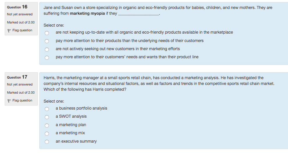 Question 16 Jane and Susan own a store