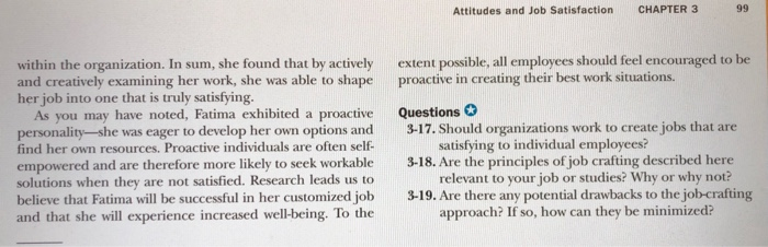 CASE INCIDENT 2 Job Crafting Consider for a