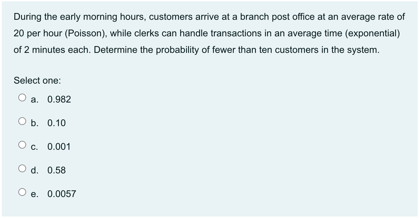 During the early morning hours, customers arrive