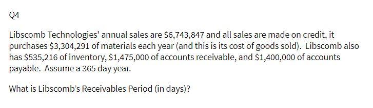 04 Libscomb Technologies' annual sales are