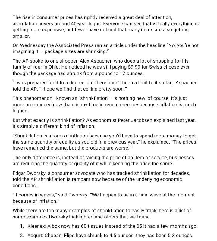 The rise in consumer prices has rightly received