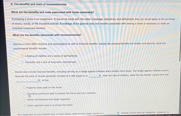 What are the benefits and costs assoclated with